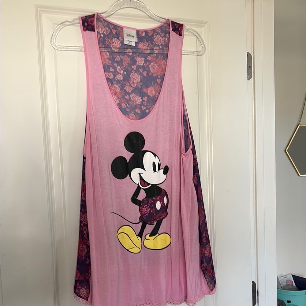 Disney Pink and Yellow Tank Top
